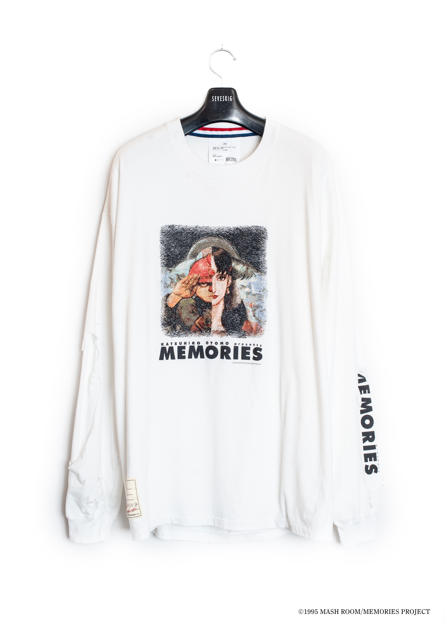 MEMORIES M.V Crush L/SL Tee – SEVESKIG | 大友克洋コラボ刺繍Tシャツ