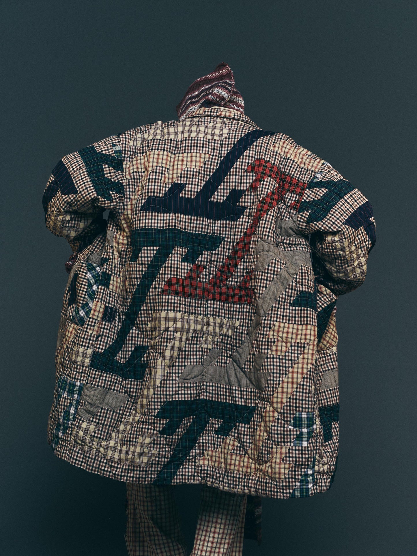CO-SV-NGA-1004 / Geometrics of Luck Patchwork Coat