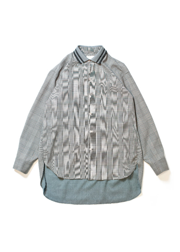 SH-SV-NSS-1003 / Rumi's Wool L/SL Shirt Ver,Perfect Blue