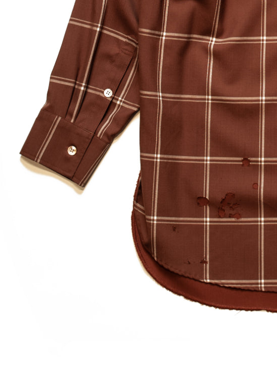 SH-SV-NSS-1003 / Rumi's Wool L/SL Shirt Ver,Perfect Blue