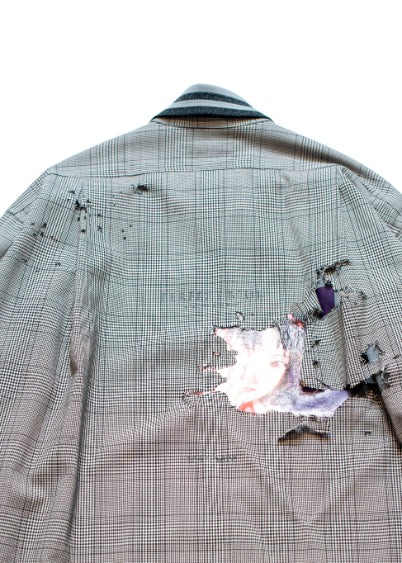 SH-SV-NSS-1003 / Rumi's Wool L/SL Shirt Ver,Perfect Blue