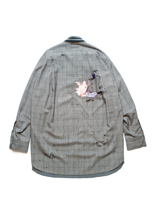 SH-SV-NSS-1003 / Rumi's Wool L/SL Shirt Ver,Perfect Blue