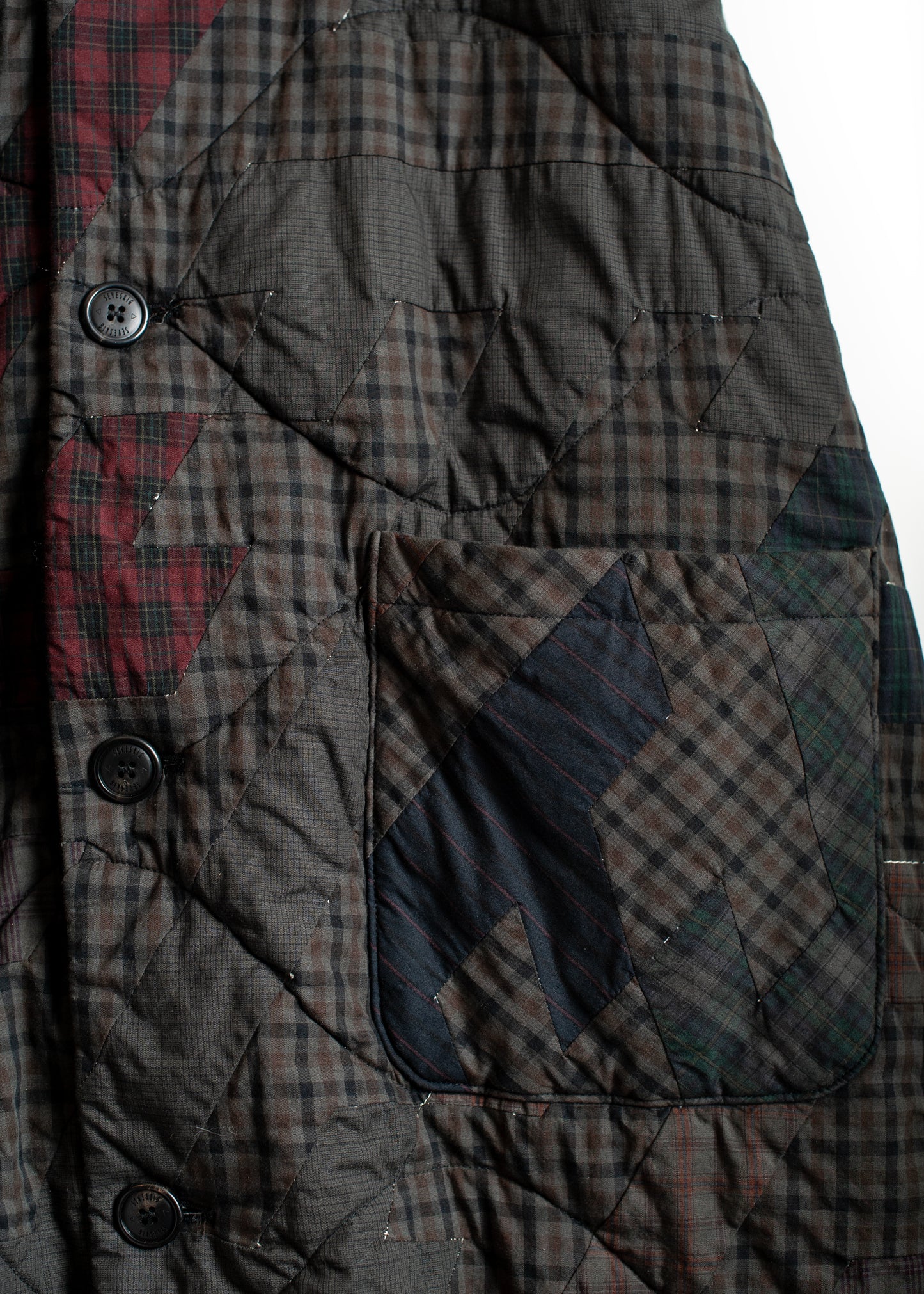 CO-SV-NGA-1004 / Geometrics of Luck Patchwork Coat