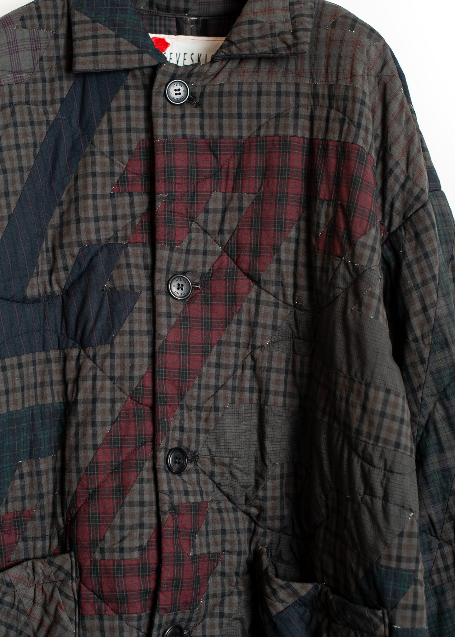 CO-SV-NGA-1004 / Geometrics of Luck Patchwork Coat