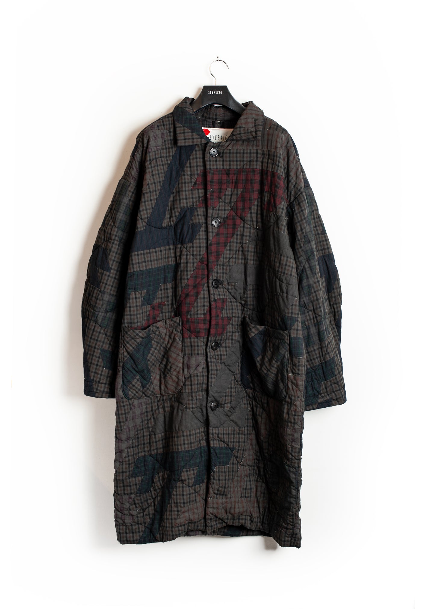 CO-SV-NGA-1004 / Geometrics of Luck Patchwork Coat