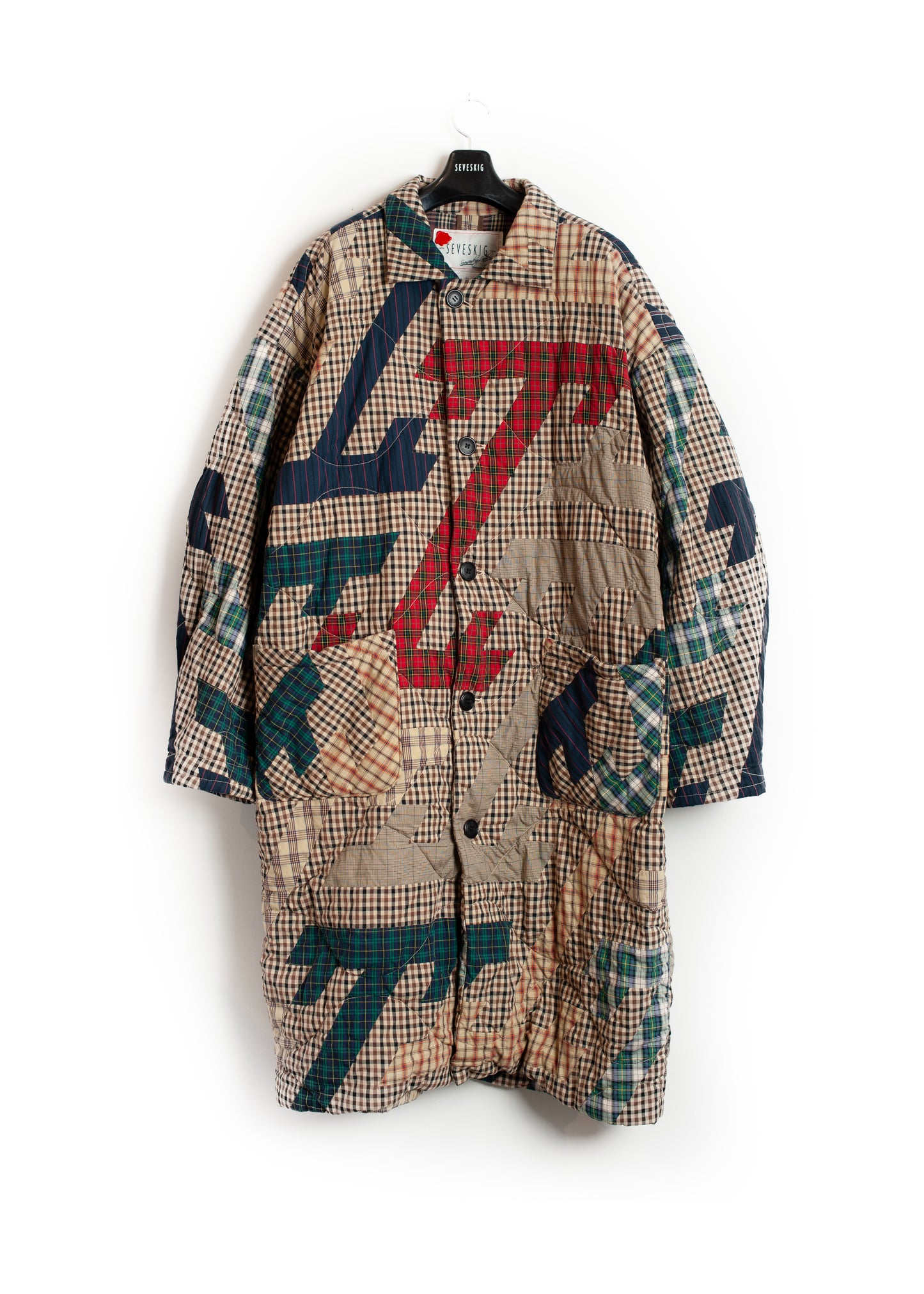 CO-SV-NGA-1004 / Geometrics of Luck Patchwork Coat