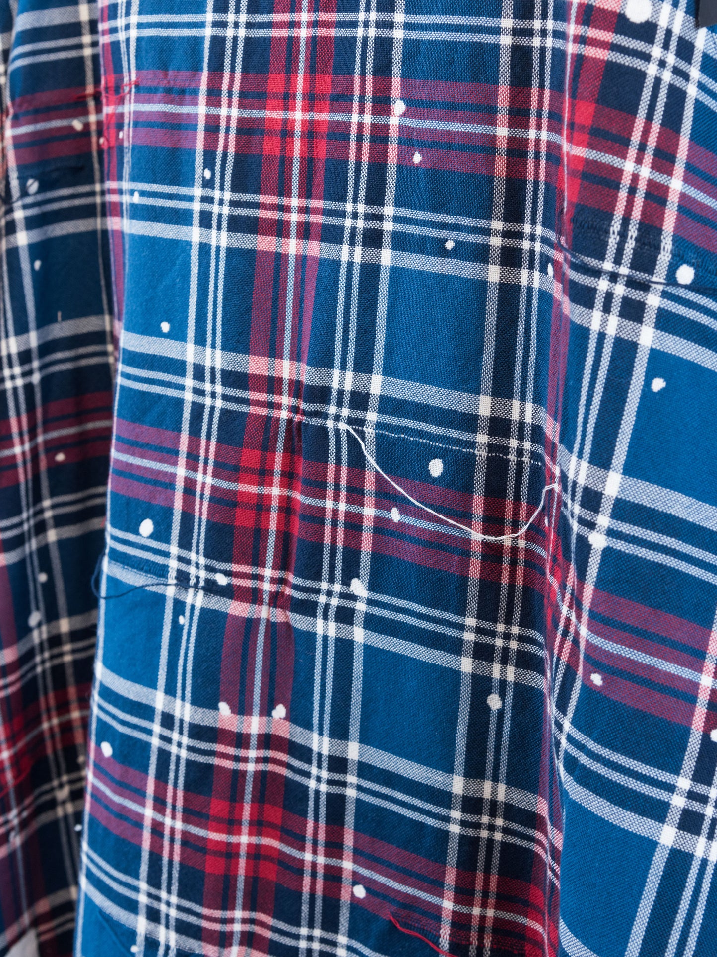 CO-SV-NYA-1002 / Melting Plaid Duster Coat