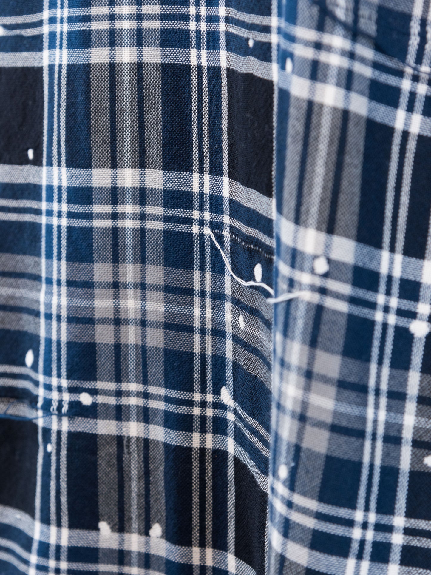 CO-SV-NYA-1002 / Melting Plaid Duster Coat