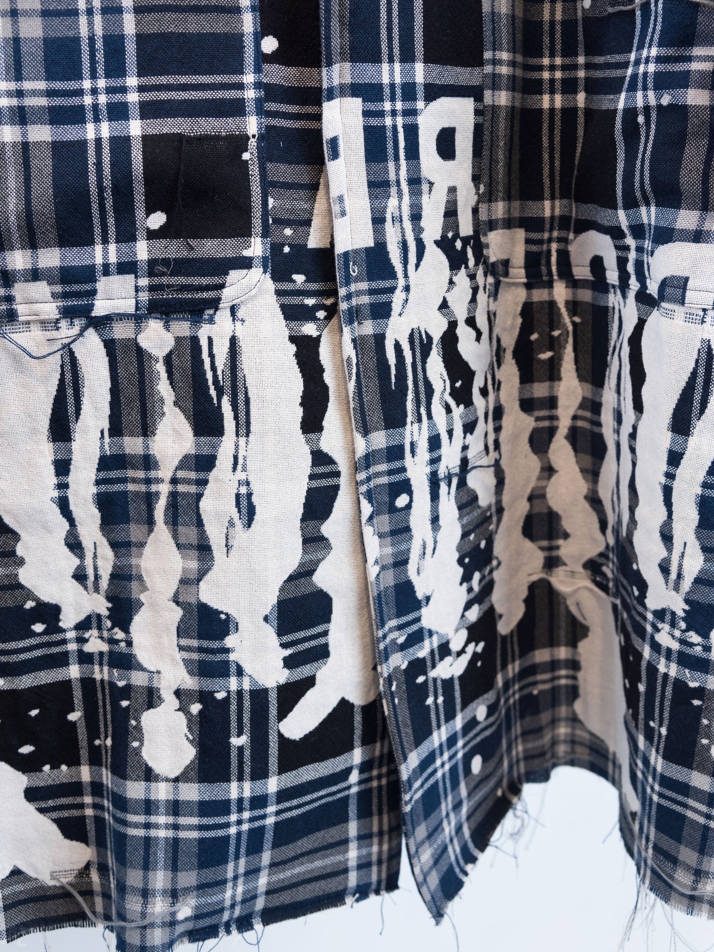 CO-SV-NYA-1002 / Melting Plaid Duster Coat