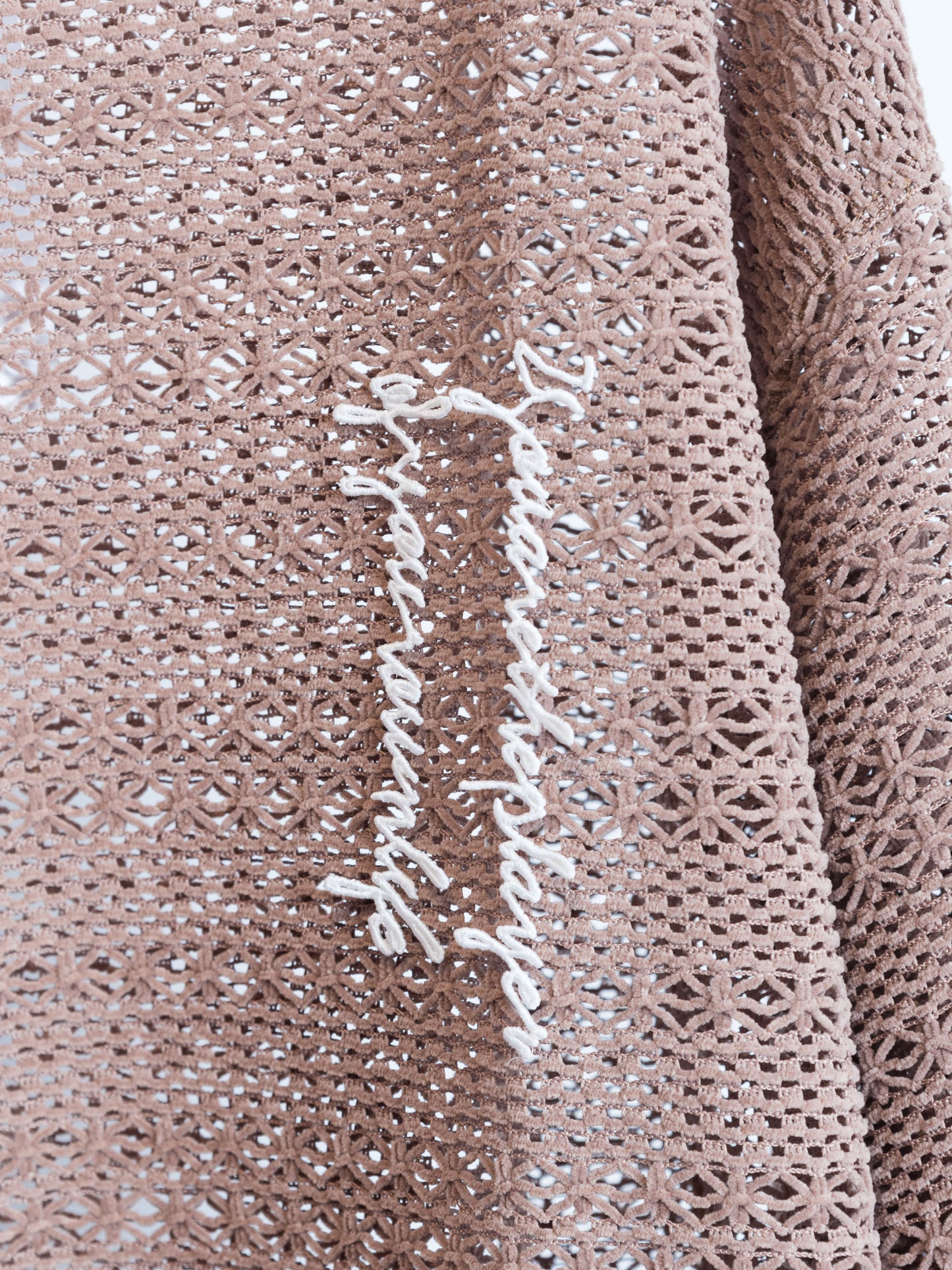 CT-SV-NYA-1003 / Chenille yarn Mesh L/SL Tee