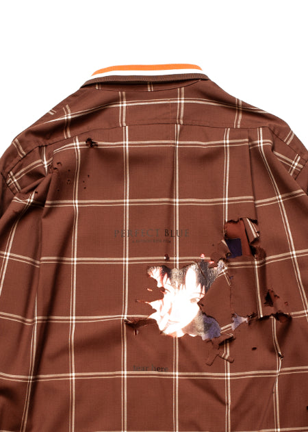 SH-SV-NSS-1003 / Rumi's Wool L/SL Shirt Ver,Perfect Blue