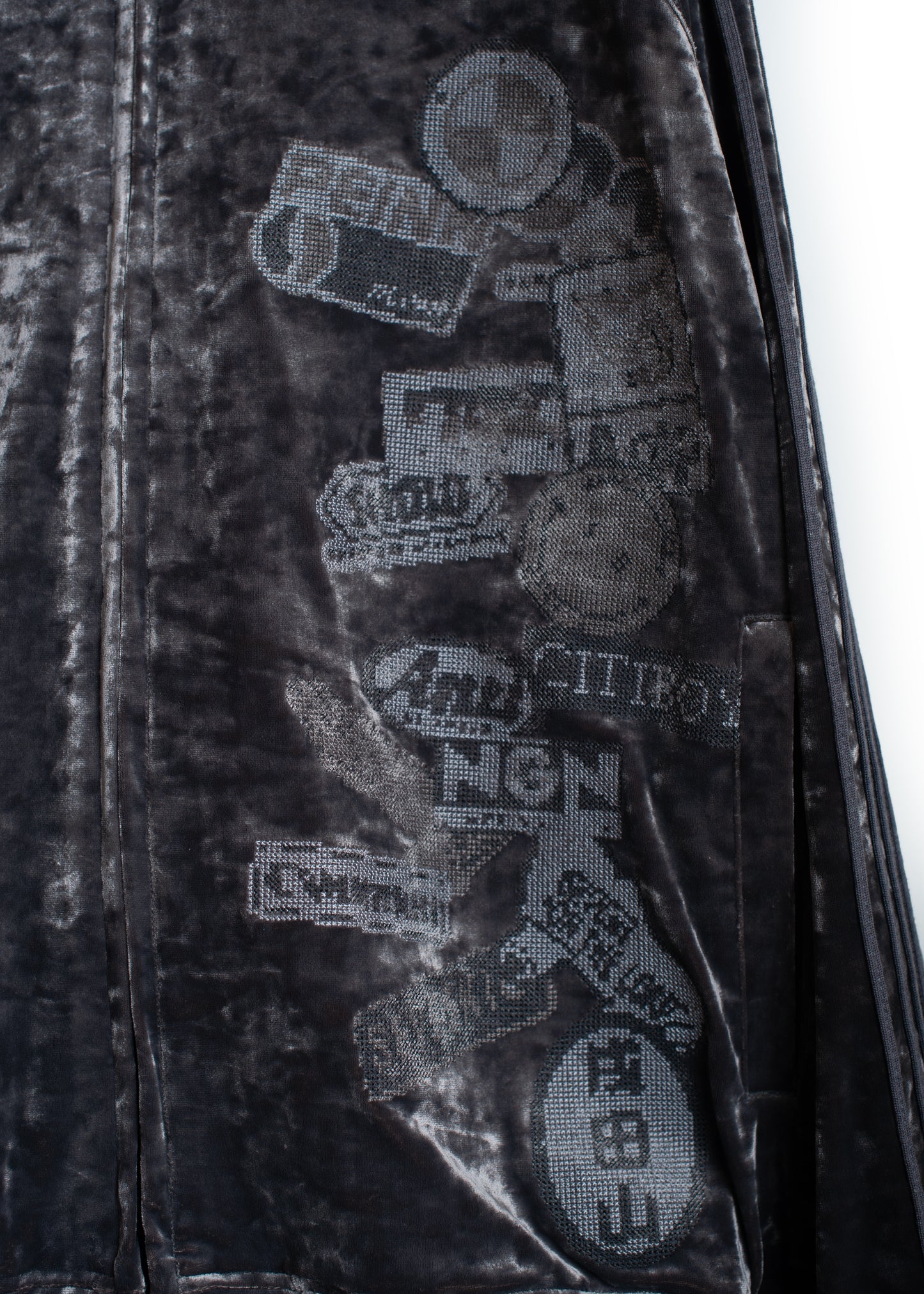 JK-SV-NGA-1010 / Velour Patch Swing Jacket