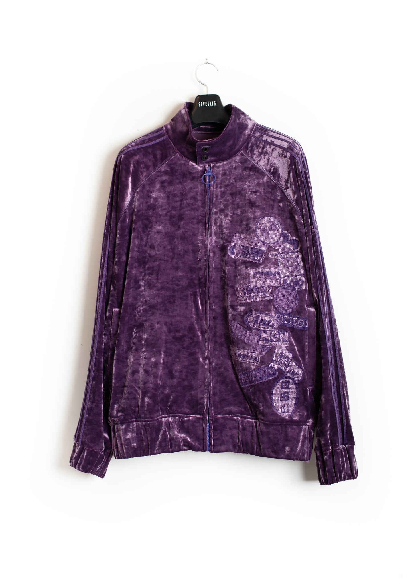 JK-SV-NGA-1010 / Velour Patch Swing Jacket