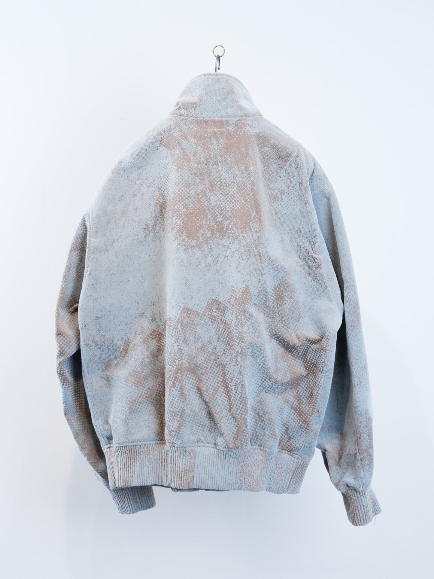 JK-SV-NYA-1003/Flocked Velvet Track Jacket