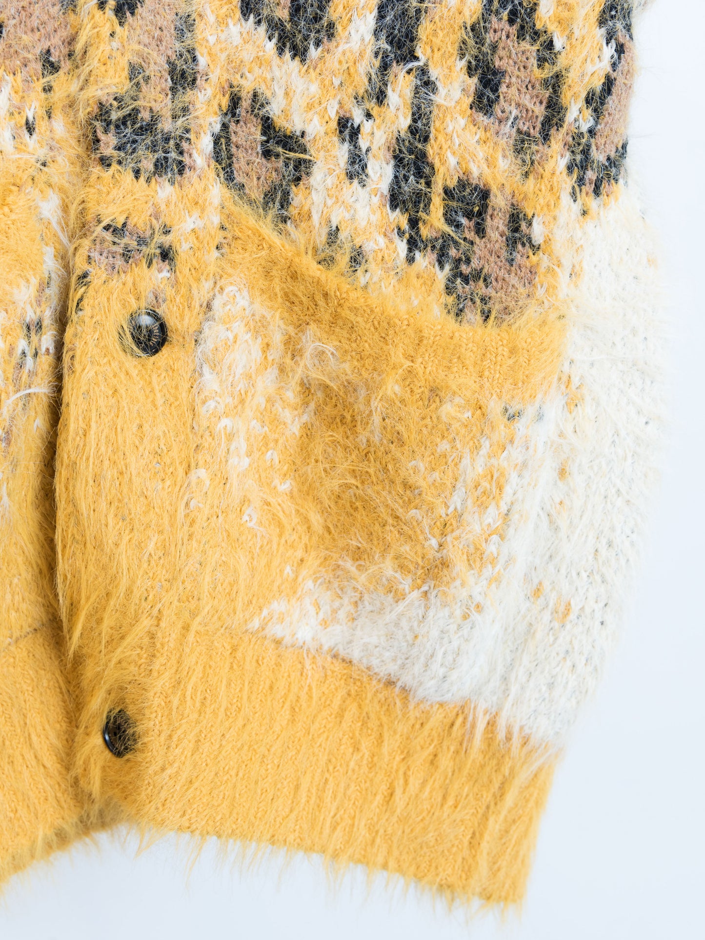 KN-SV-NYA-1002 / Fading Leopard Knit Cardigan