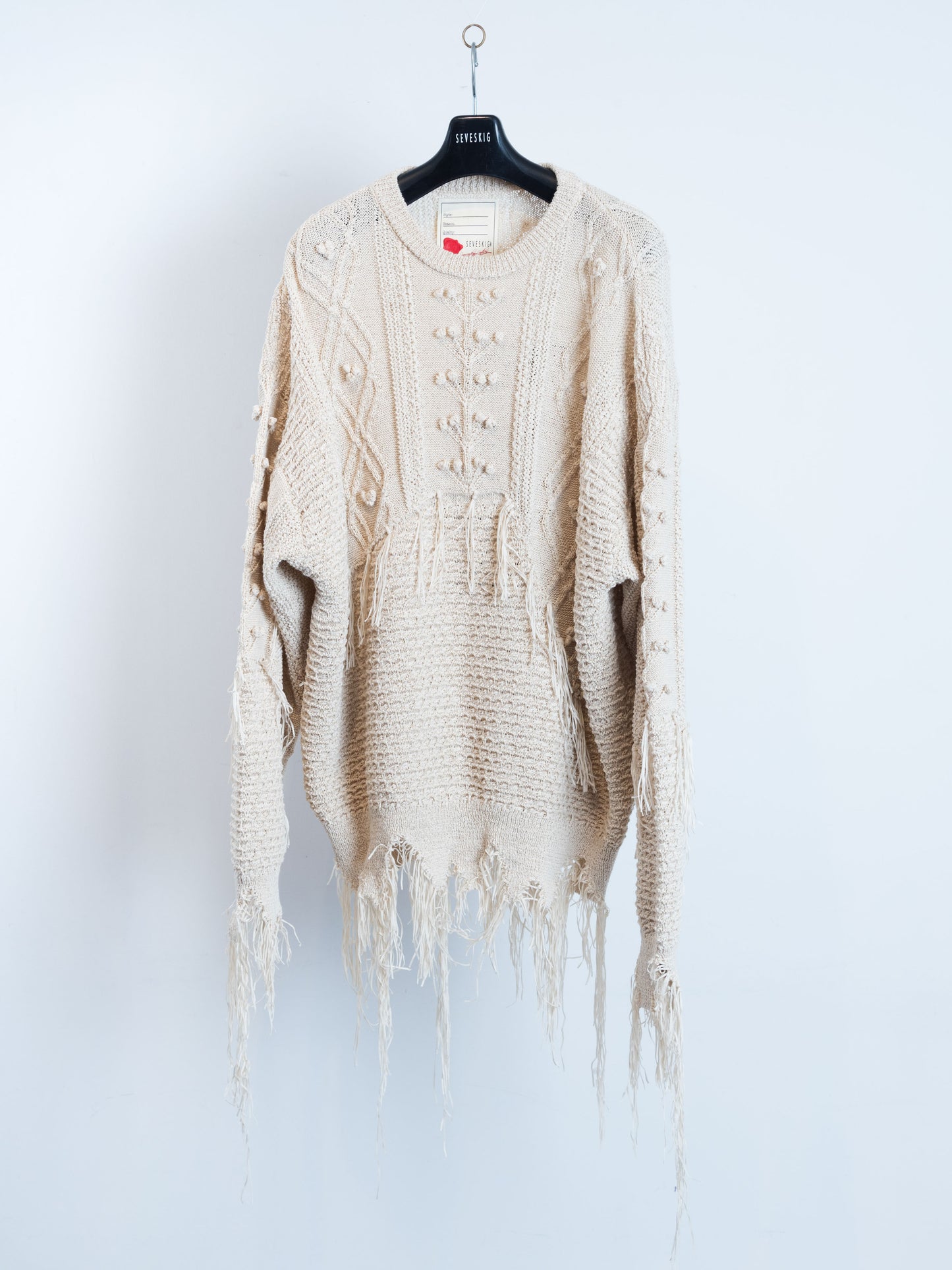 KN-SV-NYA-1004 / Melting Cable Knit Pullover