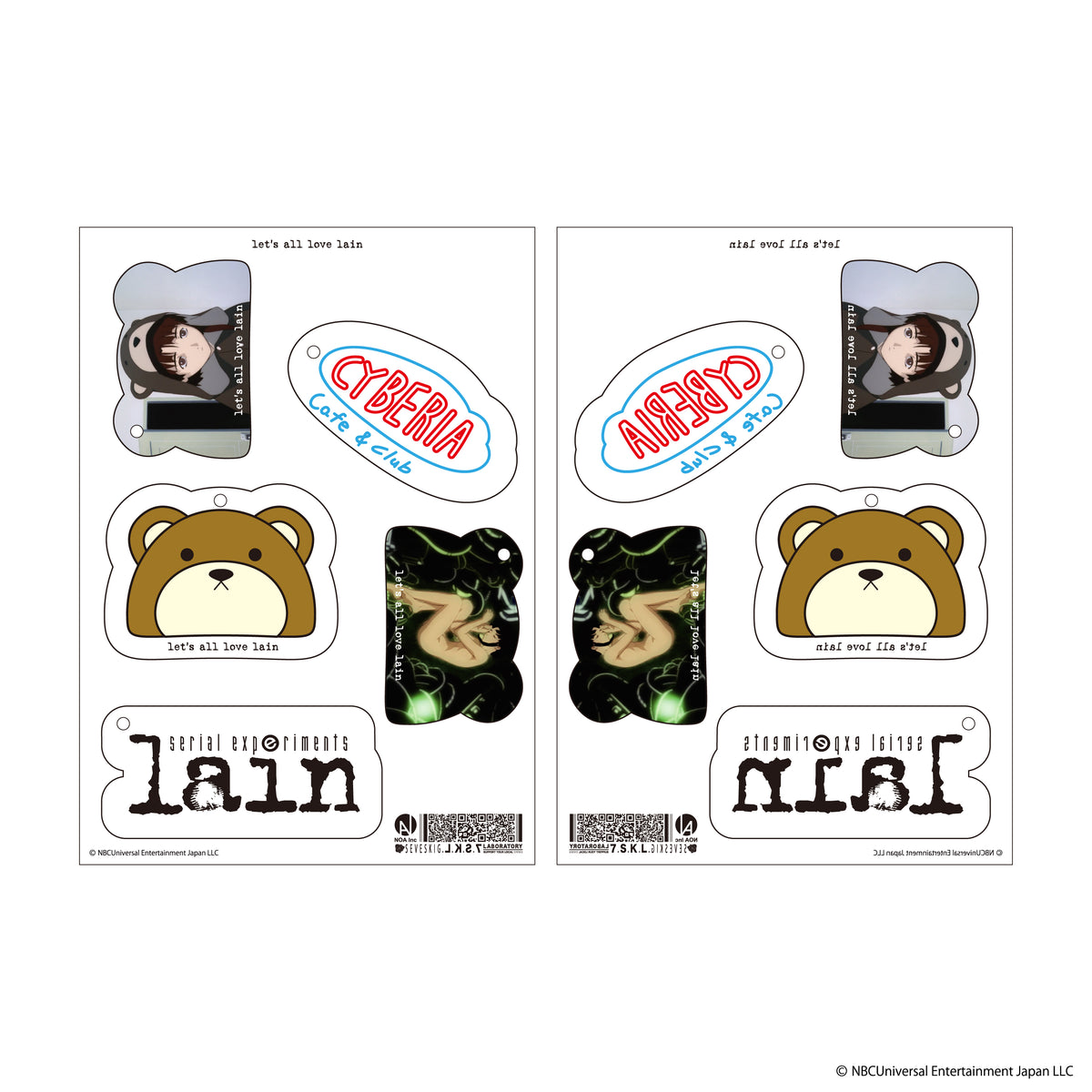 AC-SV-LN-1006 / SEV vs lain Acrylic Keychain