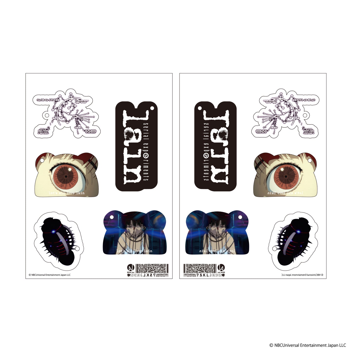 AC-SV-LN-1006 / SEV vs lain Acrylic Keychain