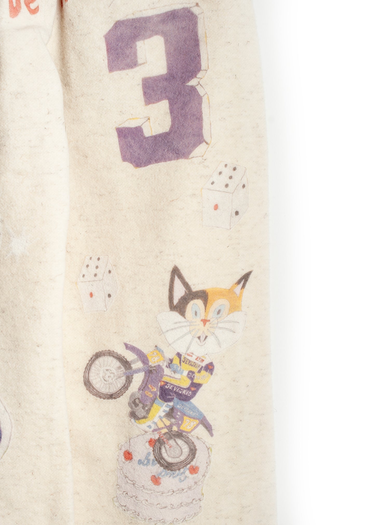 PT-SV-NGA-1012 / Graffiti Wool Sweat Pants