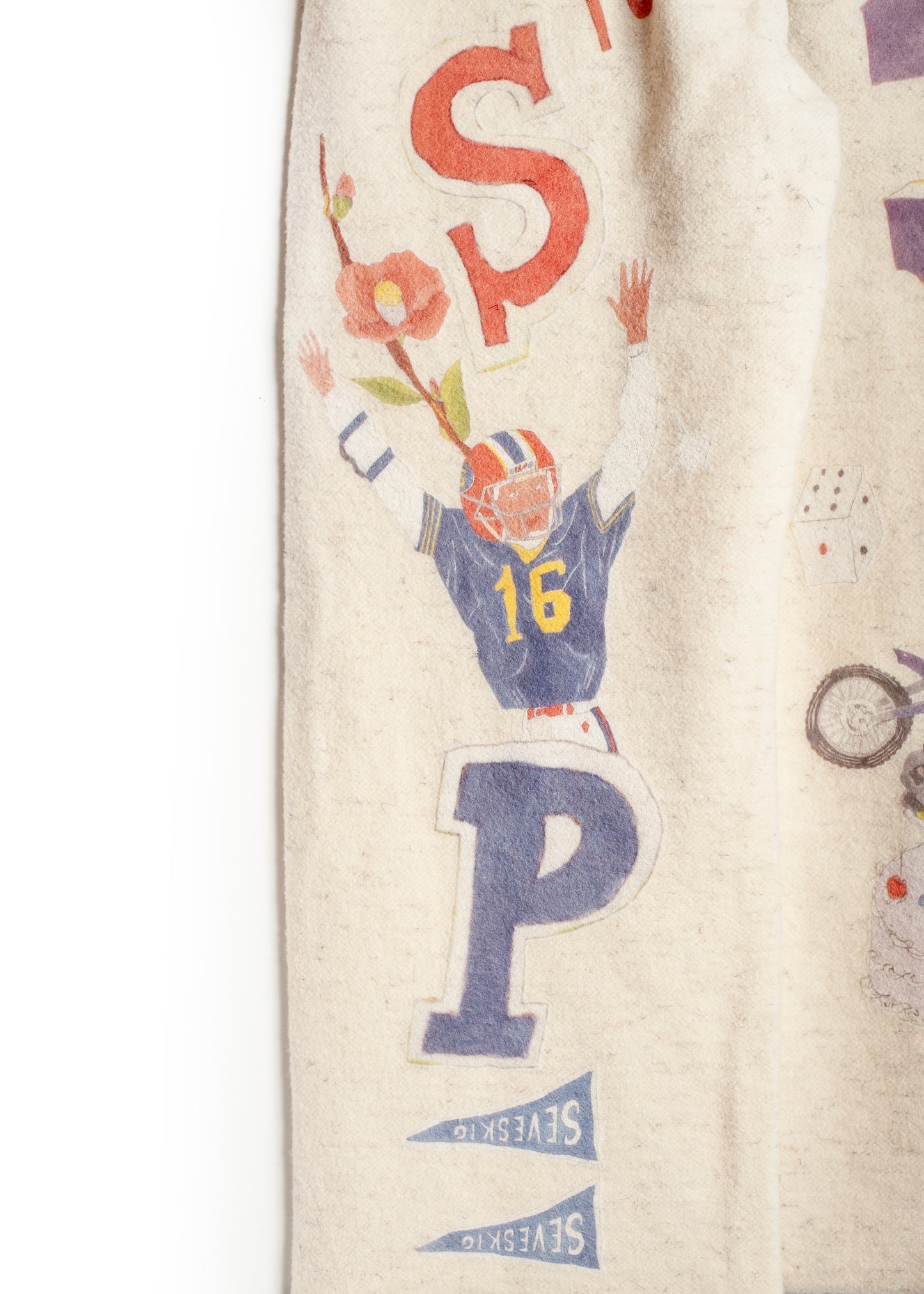 PT-SV-NGA-1012 / Graffiti Wool Sweat Pants