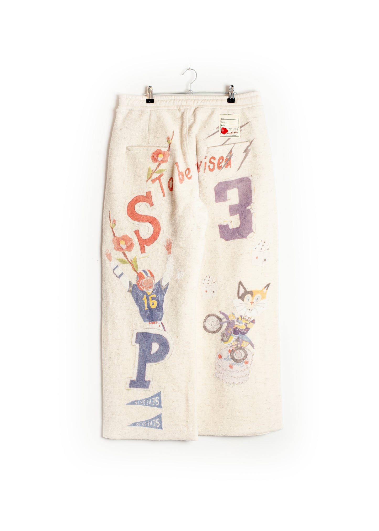 PT-SV-NGA-1012 / Graffiti Wool Sweat Pants