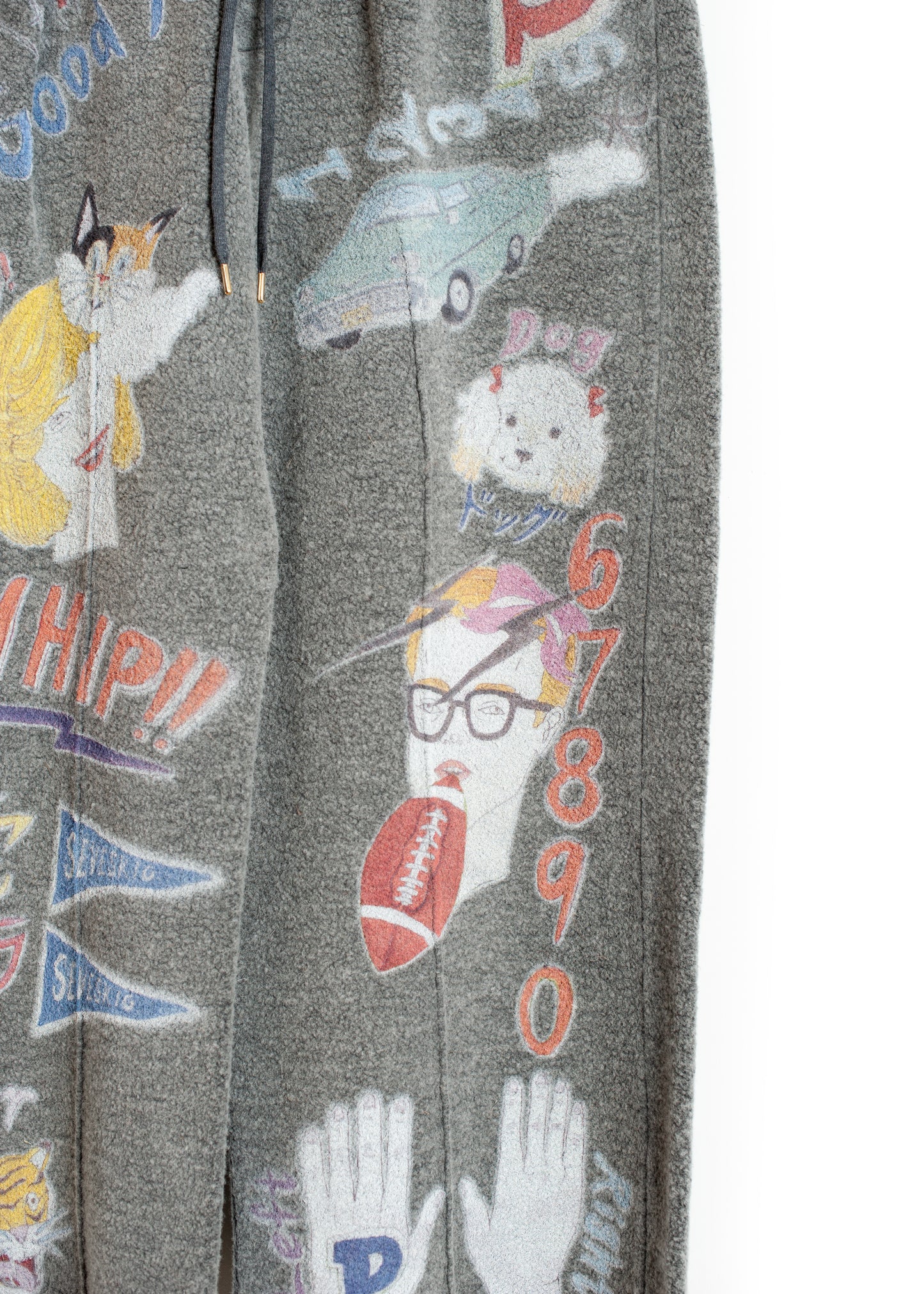 PT-SV-NGA-1012 / Graffiti Wool Sweat Pants