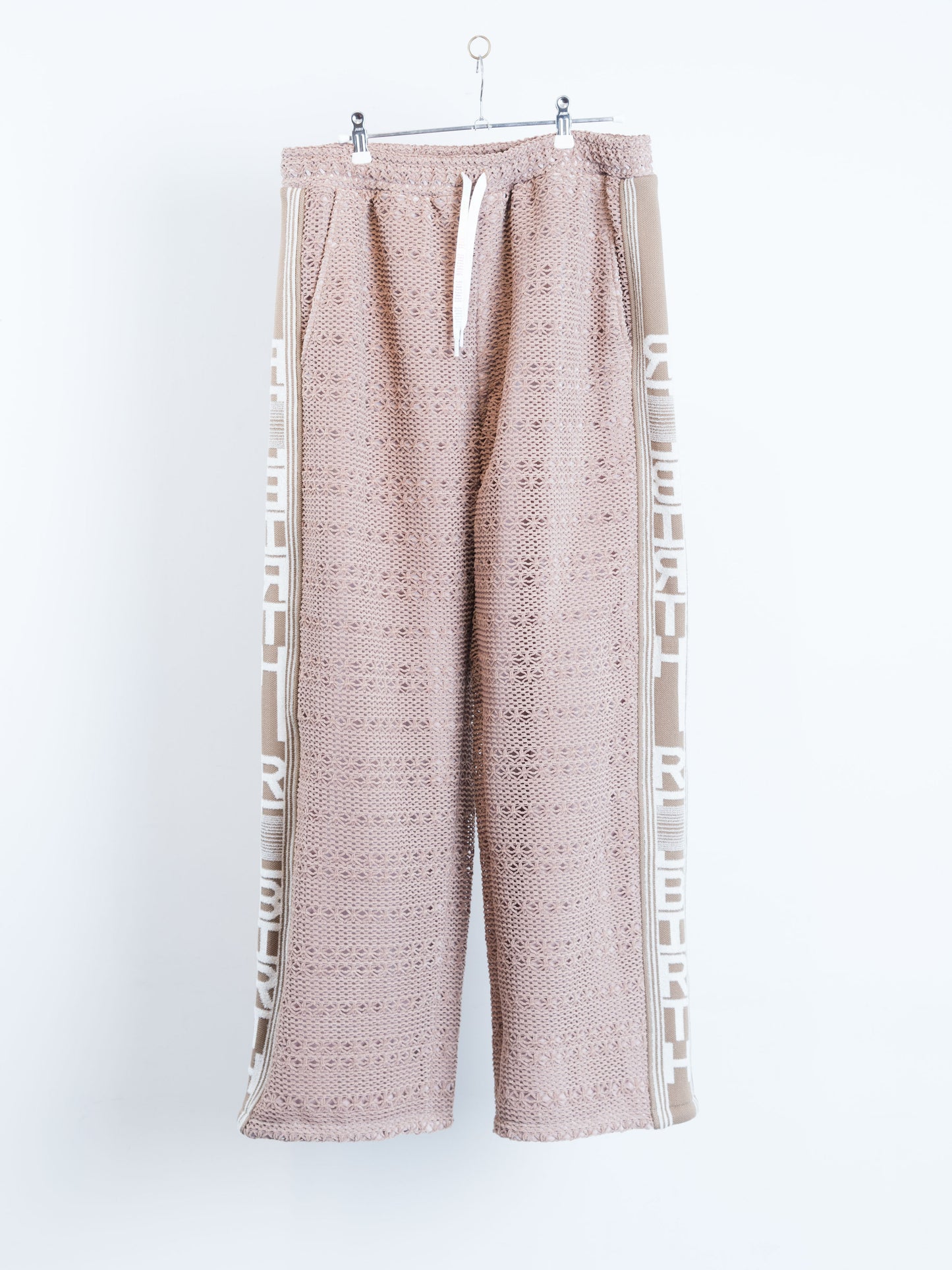PT-SV-NYA-1003 / Chenille yarn Mesh Track Pants