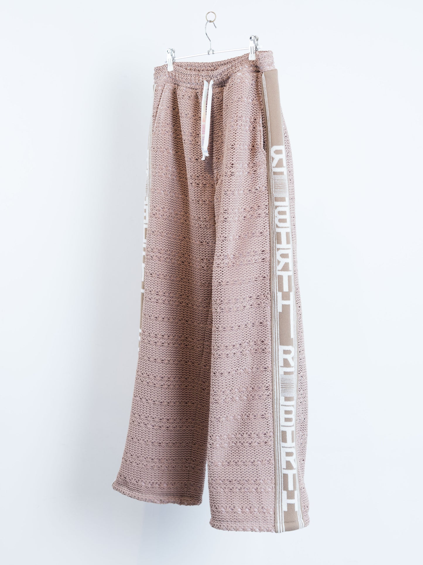 PT-SV-NYA-1003 / Chenille yarn Mesh Track Pants