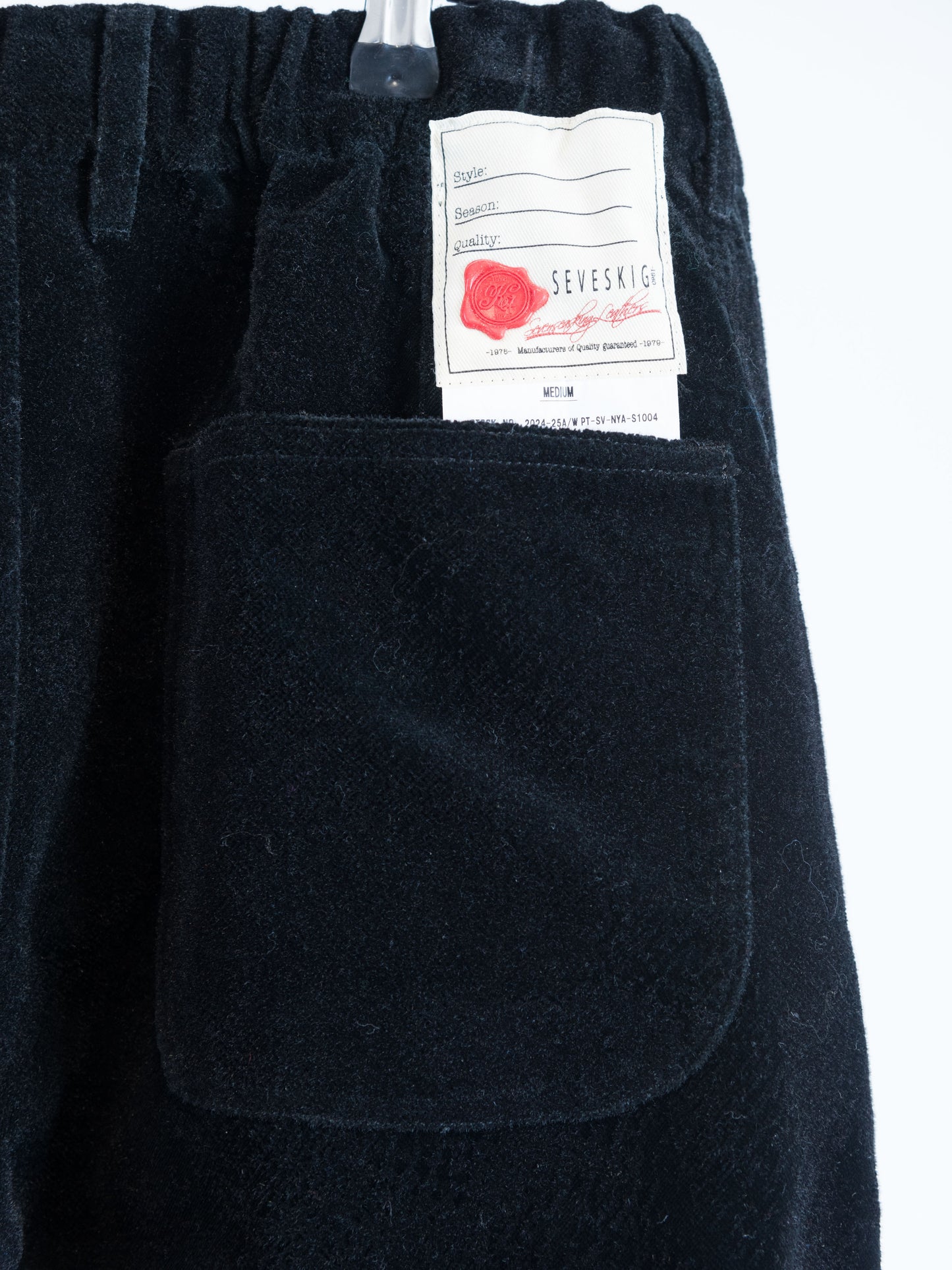 PT-SV-NYA-1004 / Flocked Velvet Track Pants