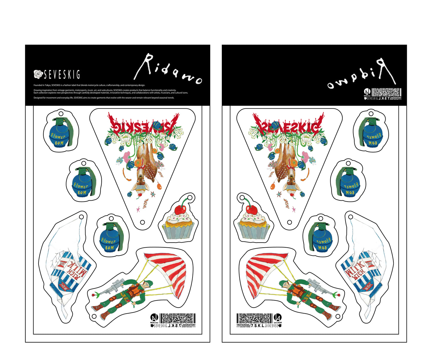 AC-SV-RD-1001 / RIDAWO×SEVESKIG Collaboration Acrylic Keychain