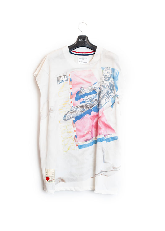 CT-SV-NRS-1009/Vintage Graphic Trompe-l'œil N/SL Tee