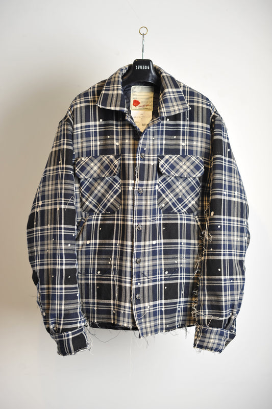 SH-SV-NYA-1001 / Melting Plaid Padded CPO Shirt