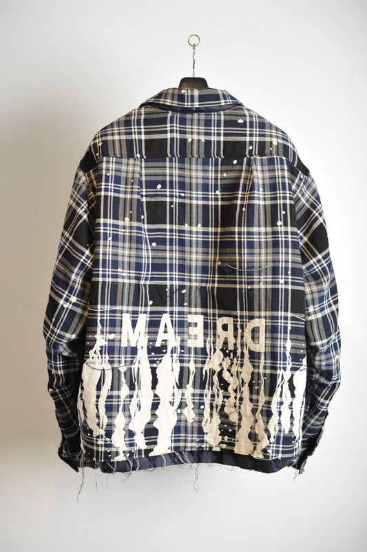SH-SV-NYA-1001 / Melting Plaid Padded CPO Shirt