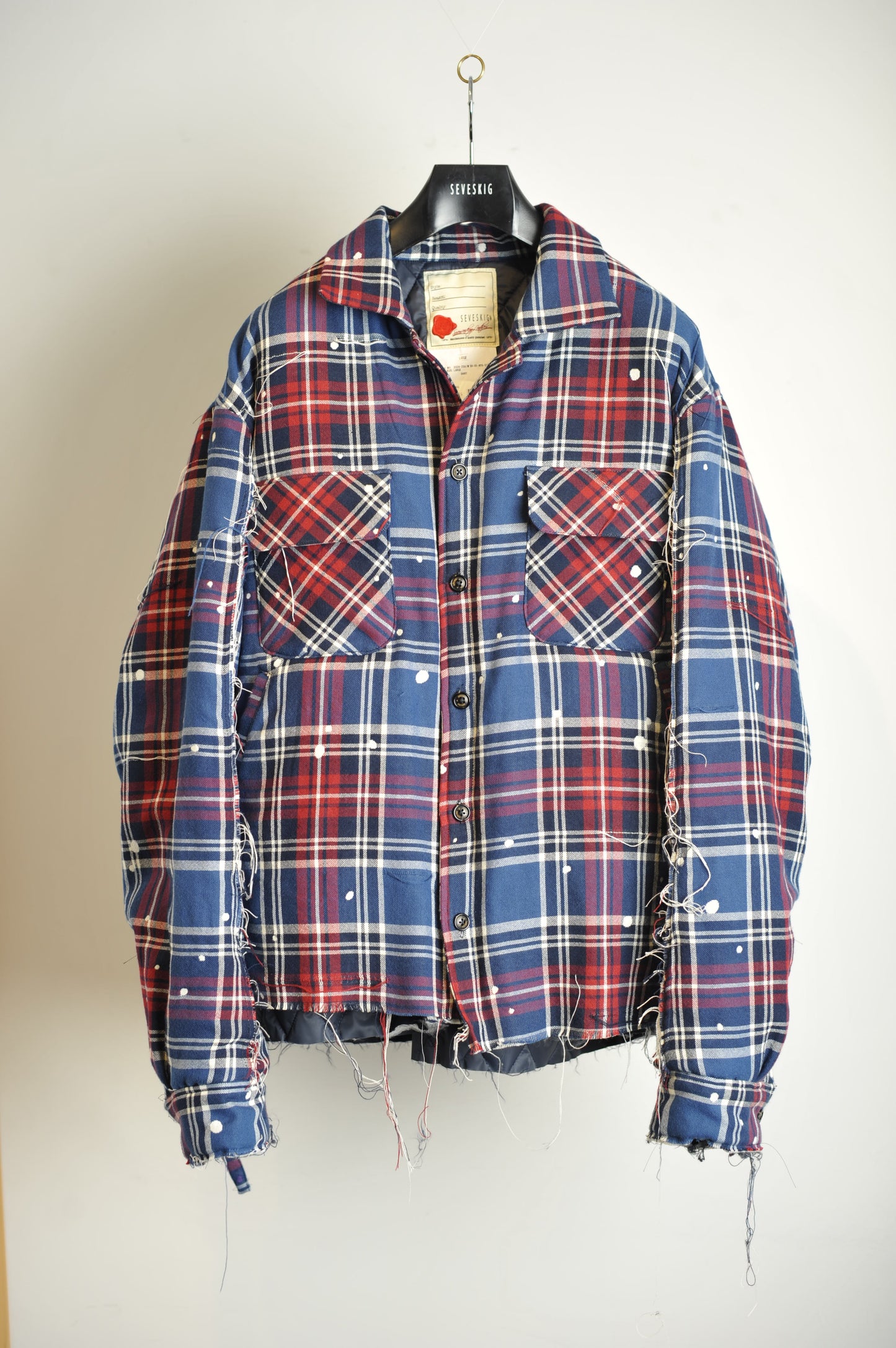 SH-SV-NYA-1001 / Melting Plaid Padded CPO Shirt