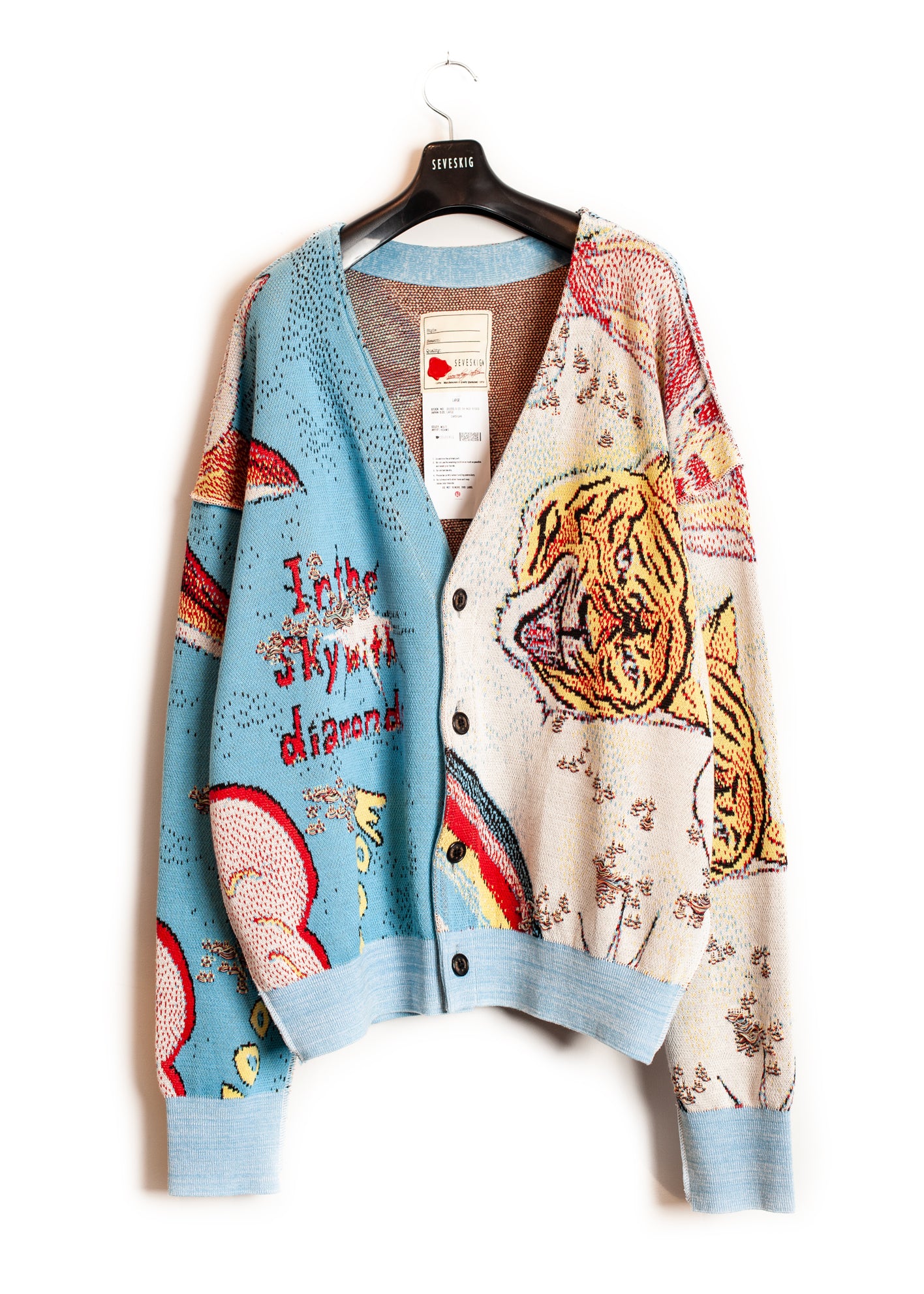 CD-SV-NGS-1003/SEVESKIG vs RIDAWO Six-Color Jacquard Knit Cardigan