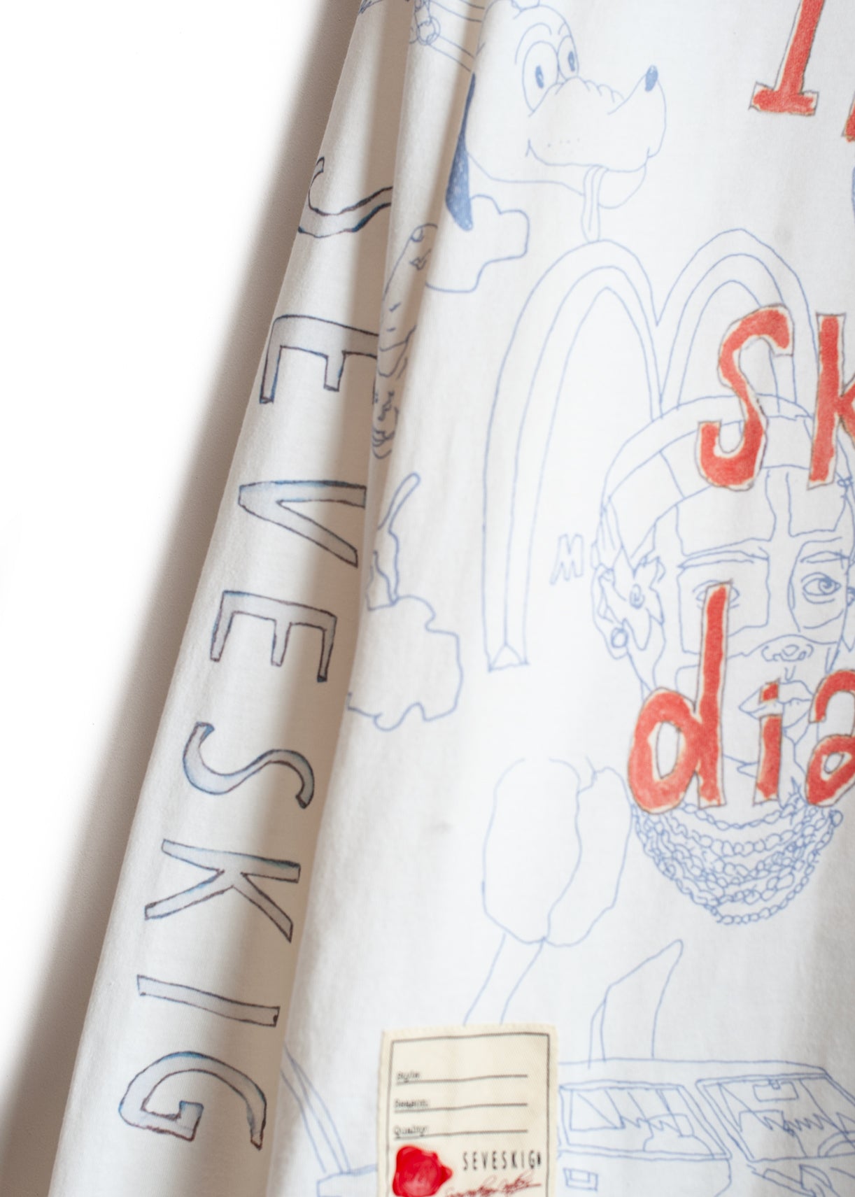 CT-SV-NGS-1003/ RIDAWO Sketch Print L/SL TEE-Shirt