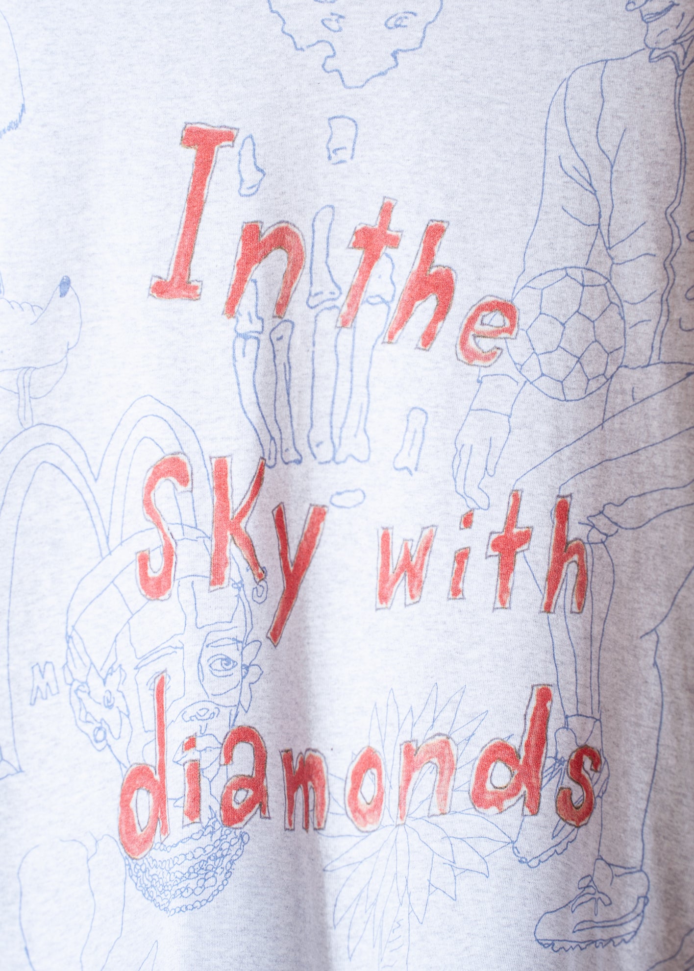 CT-SV-NGS-1003/ RIDAWO Sketch Print L/SL TEE-Shirt