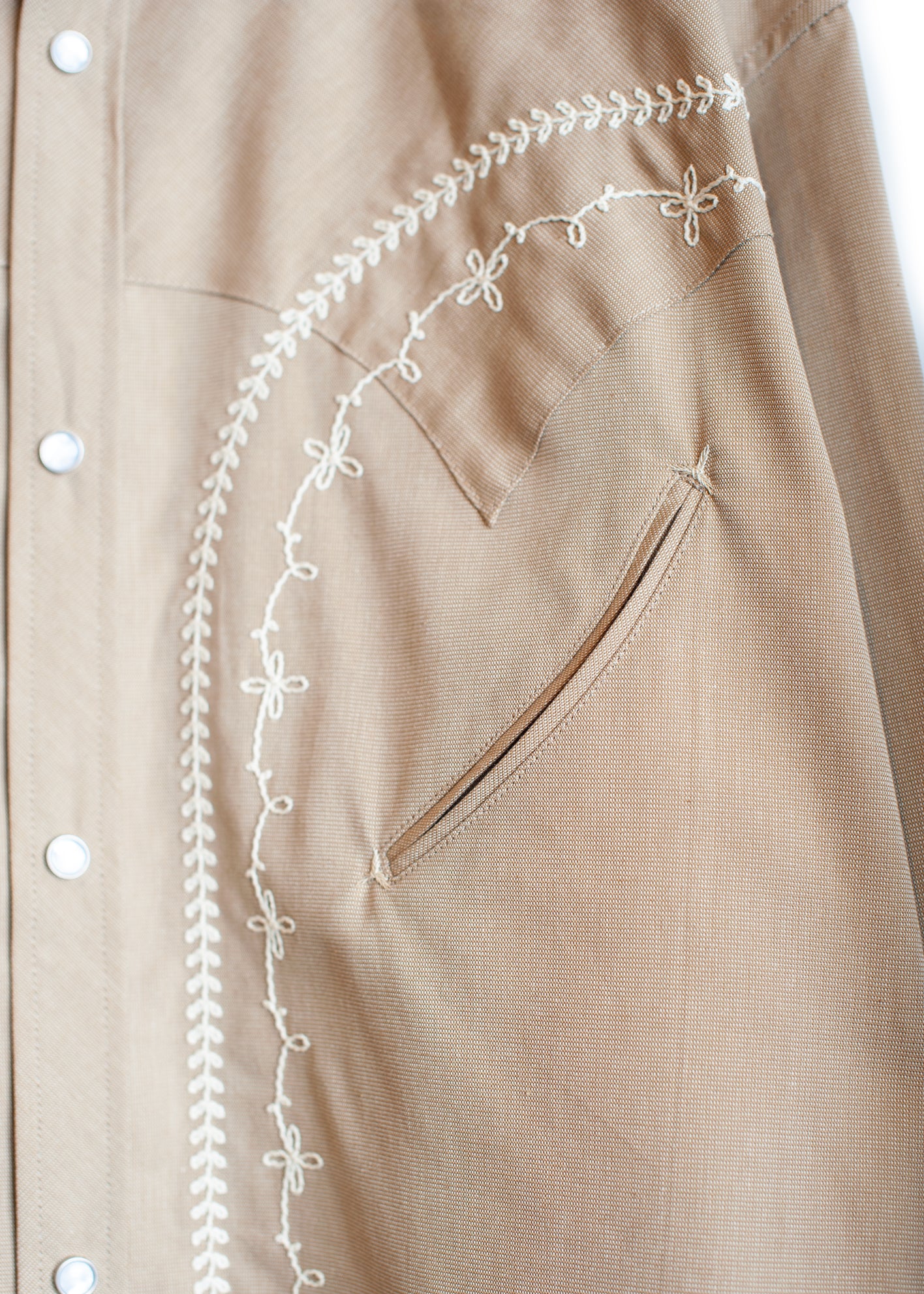 SH-SV-NGS-1004/Japanese Chambray Western Shirt
