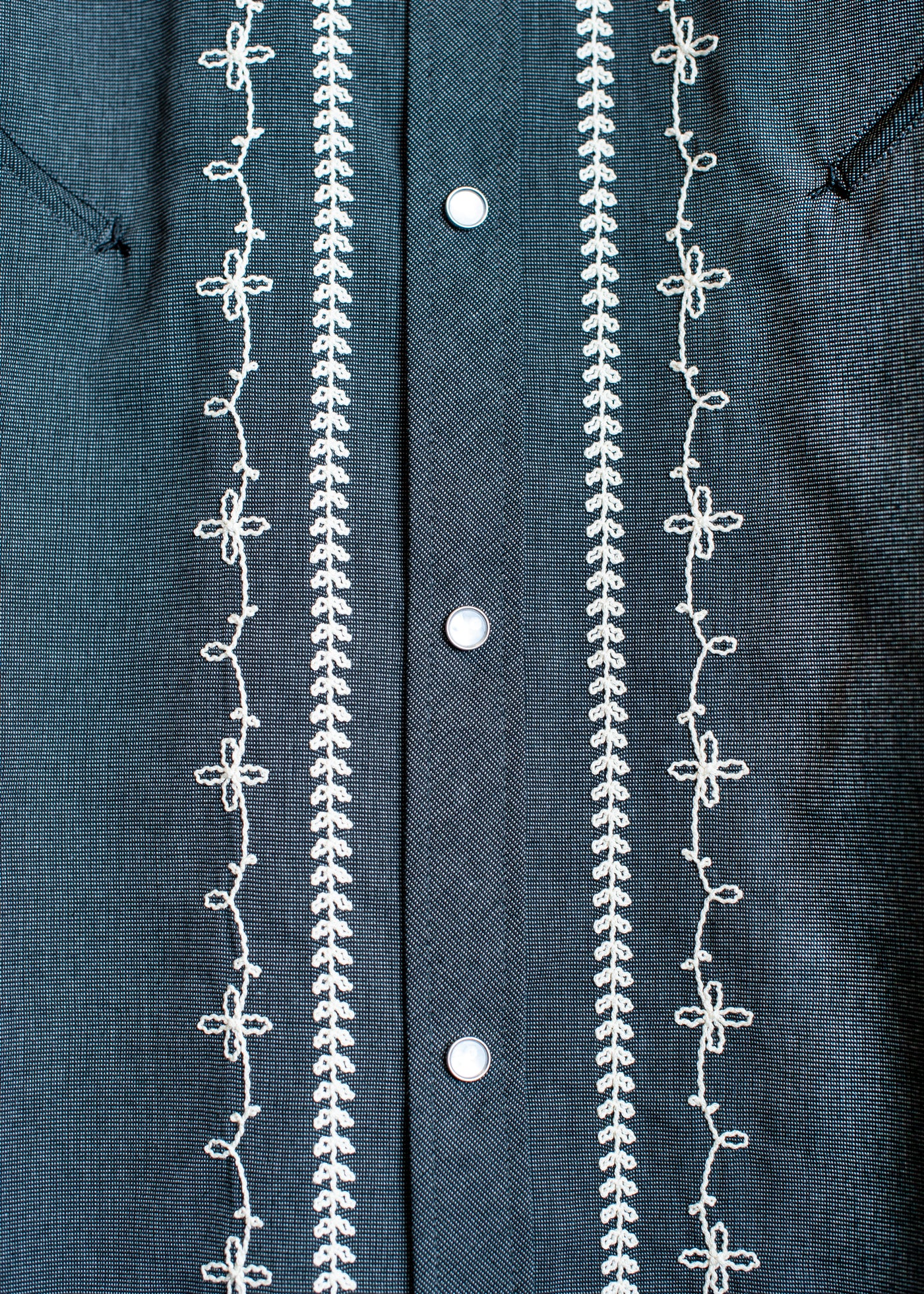 SH-SV-NGS-1004/Japanese Chambray Western Shirt
