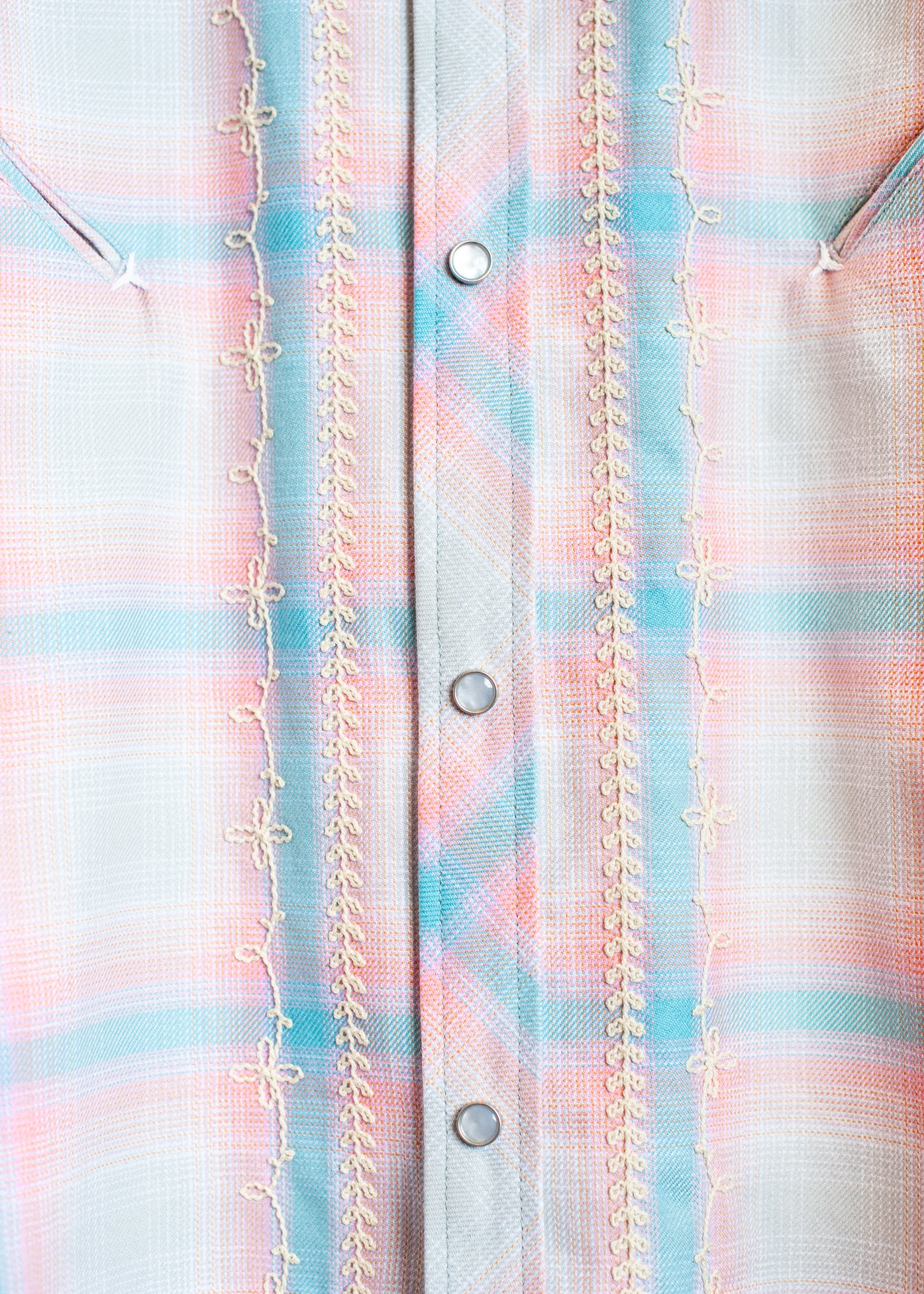 SH-SV-NGS-1003/Ombre Check Western Shirt