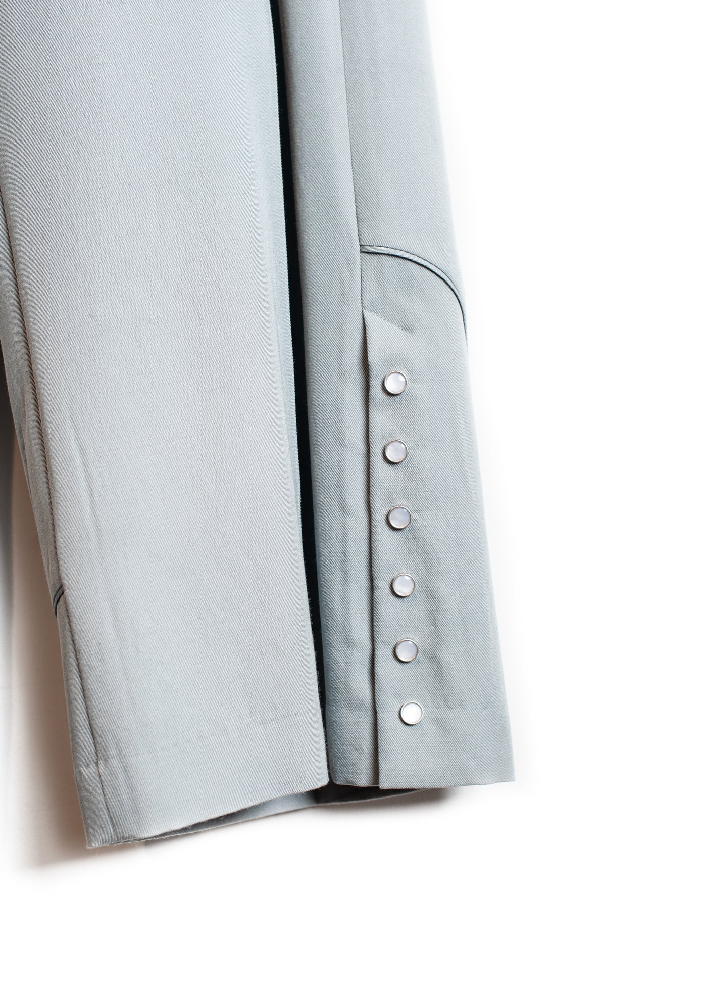 JK-SV-NGS-1003 / Wool Silk Double-Breasted Jacket