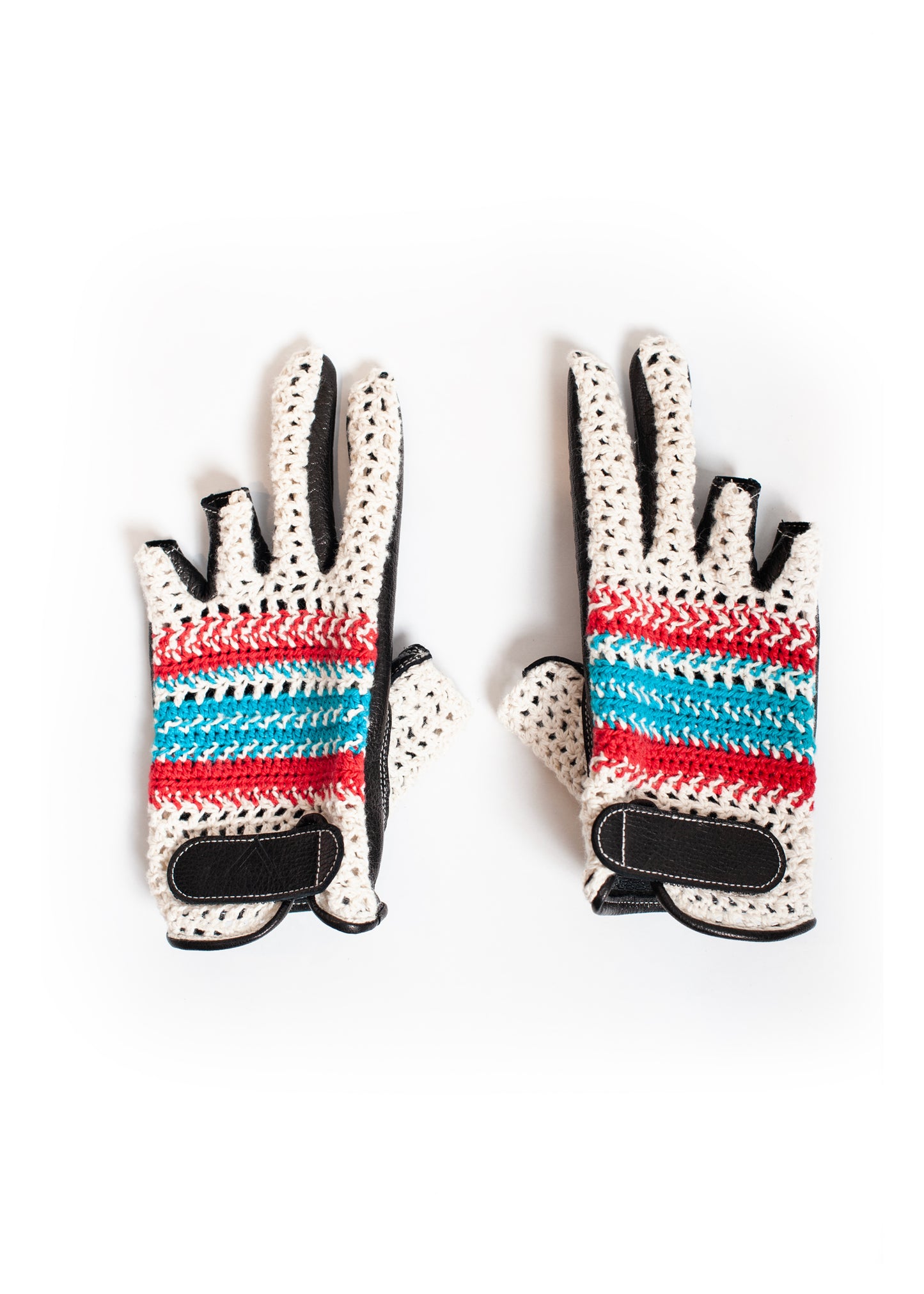 AC-SV-NGS-1005 / Ezo Deer Leather Knit Summer Mesh Gloves
