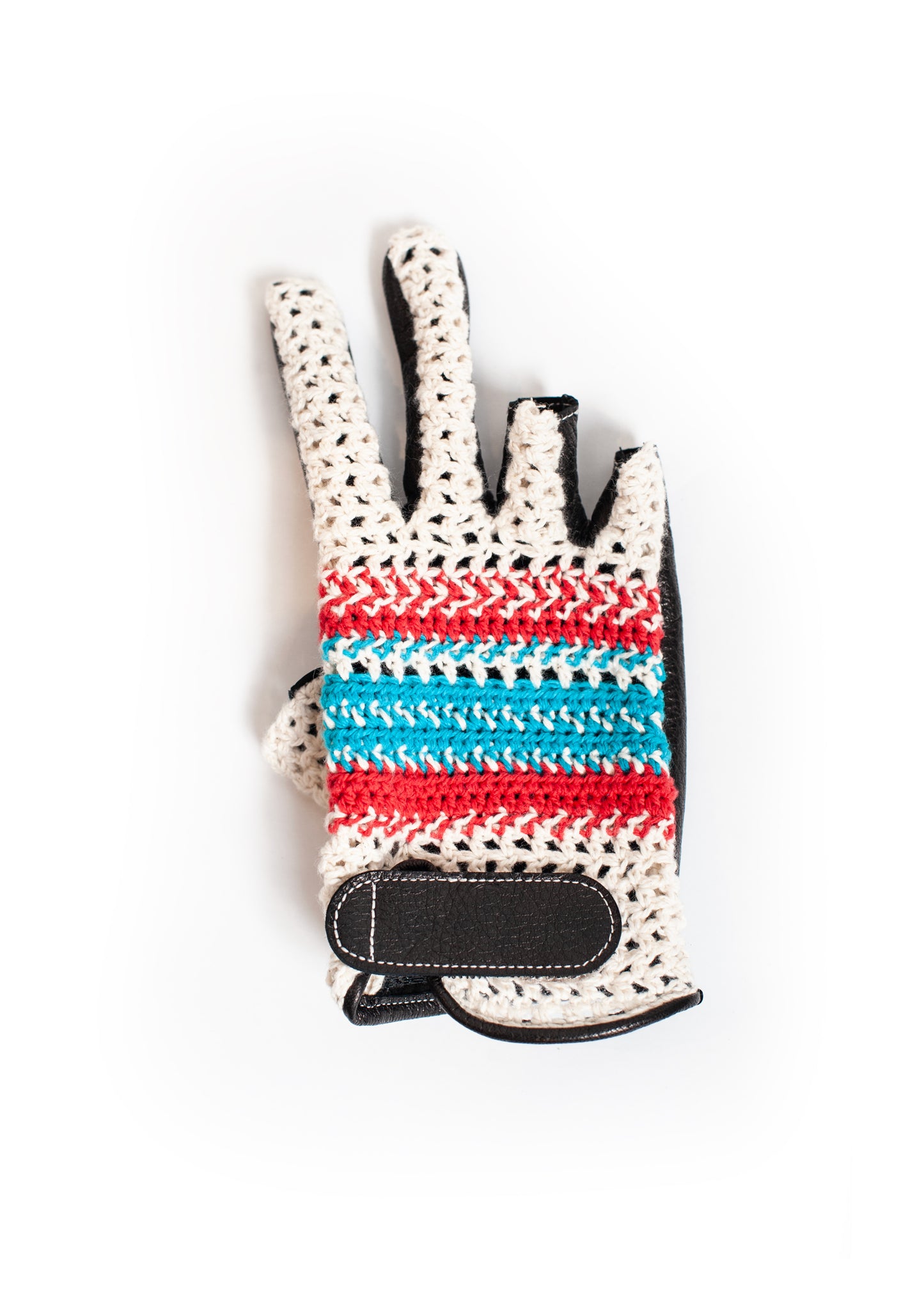 AC-SV-NGS-1005 / Ezo Deer Leather Knit Summer Mesh Gloves
