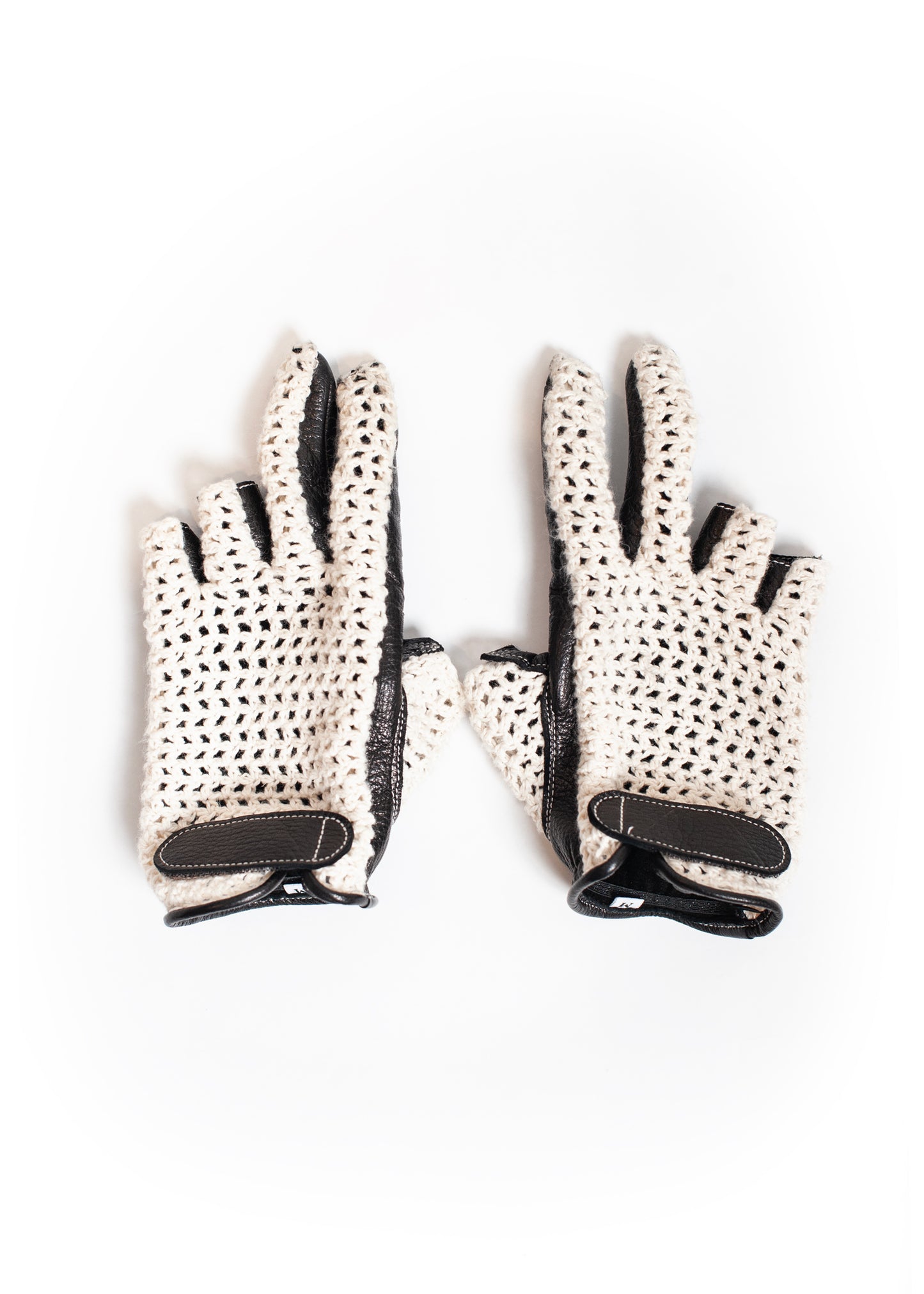 AC-SV-NGS-1005 / Ezo Deer Leather Knit Summer Mesh Gloves
