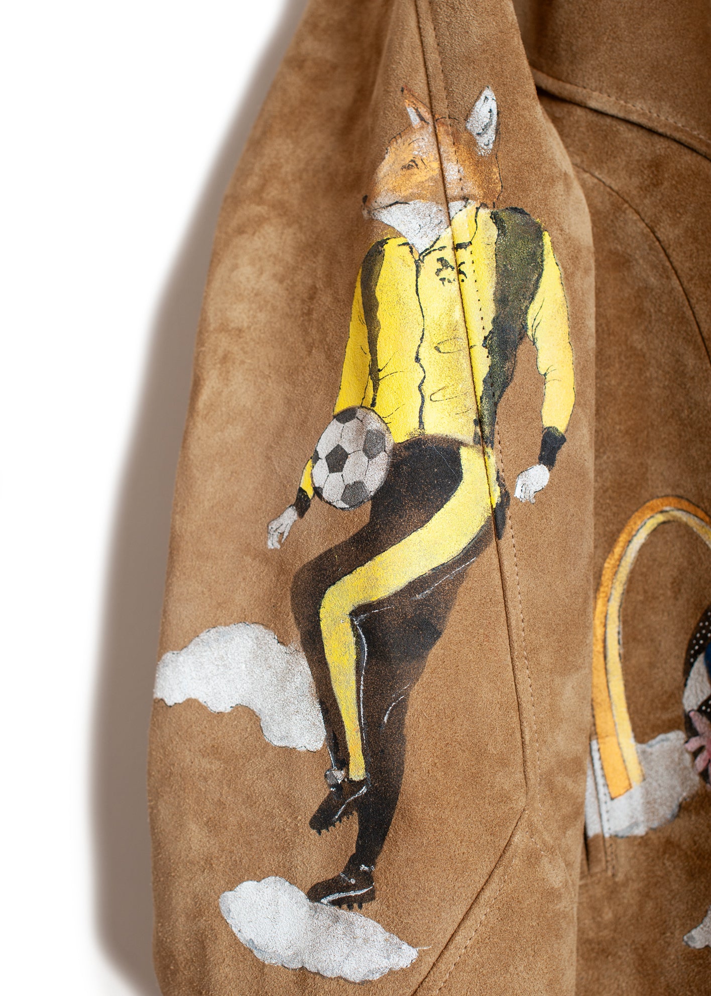 LT-SV-NGS-1003 / Hand Painting East Leather Jacket Ver,Ridawo