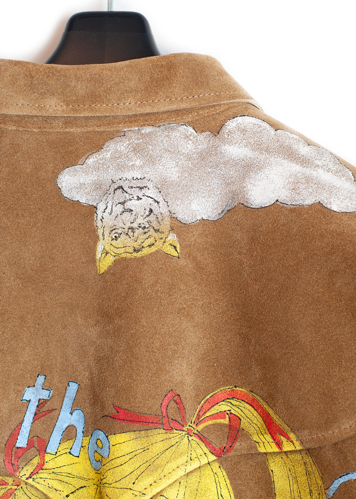 LT-SV-NGS-1003 / Hand Painting East Leather Jacket Ver,Ridawo