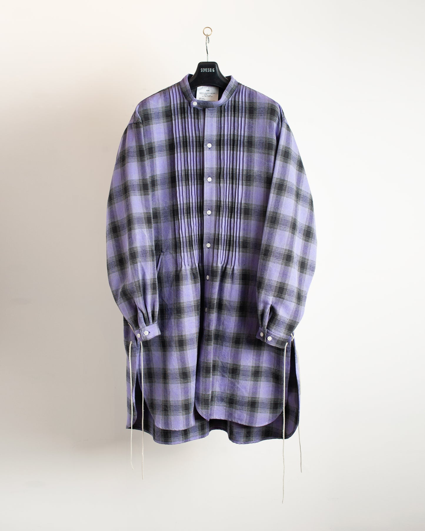 SH-SV-NAS-1004/Silk flannel Grandpa Shirt Jacket