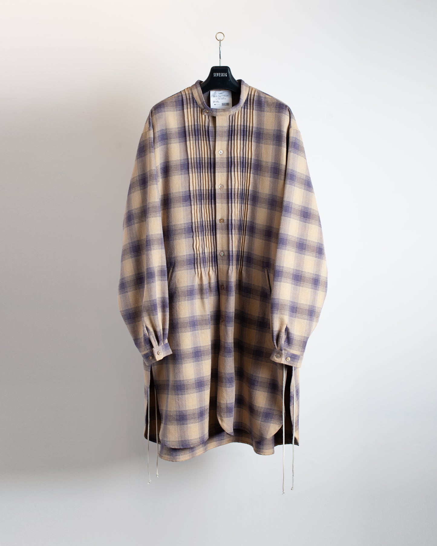 SH-SV-NAS-1004/Silk flannel Grandpa Shirt Jacket