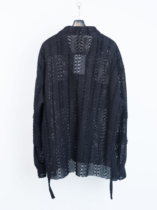 SH-SV-NYA-1002 / Chenille yarn Mesh Shirt