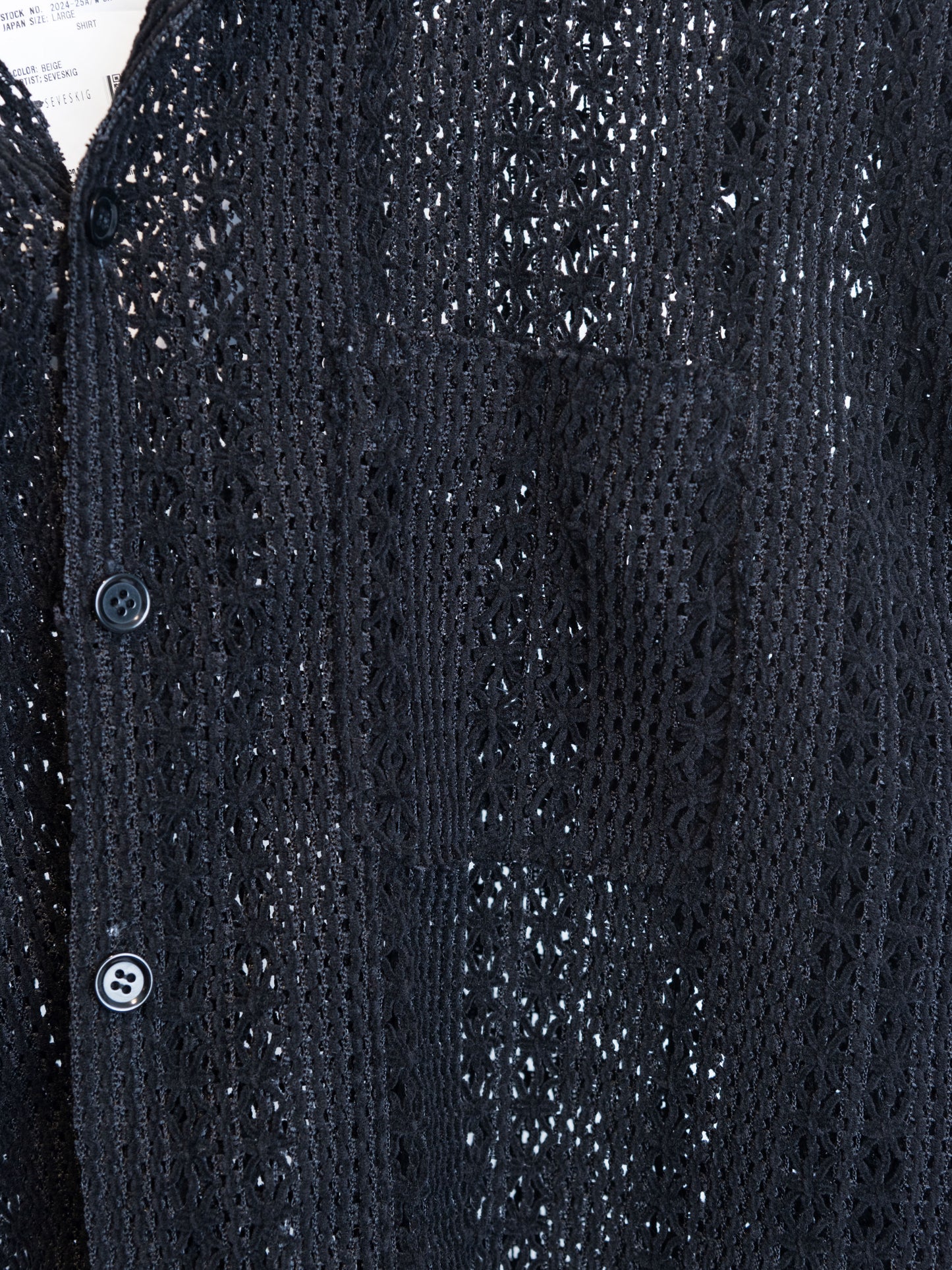 SH-SV-NYA-1002 / Chenille yarn Mesh Shirt